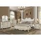 New Heritage Design Monique 2-Drawer Nightstand with Marble Top in Champagne, , large