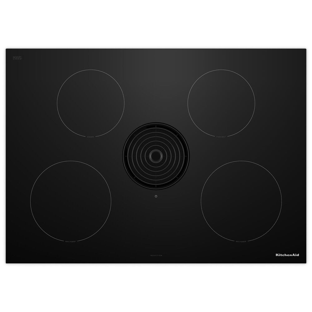 KitchenAid 30" Induction Cooktop with 4 Cooking Zones in Black, , large