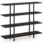 HOMLUX Turn-N-Tube 4-Tier Wide Display Shelf in Espresso and Black, , large