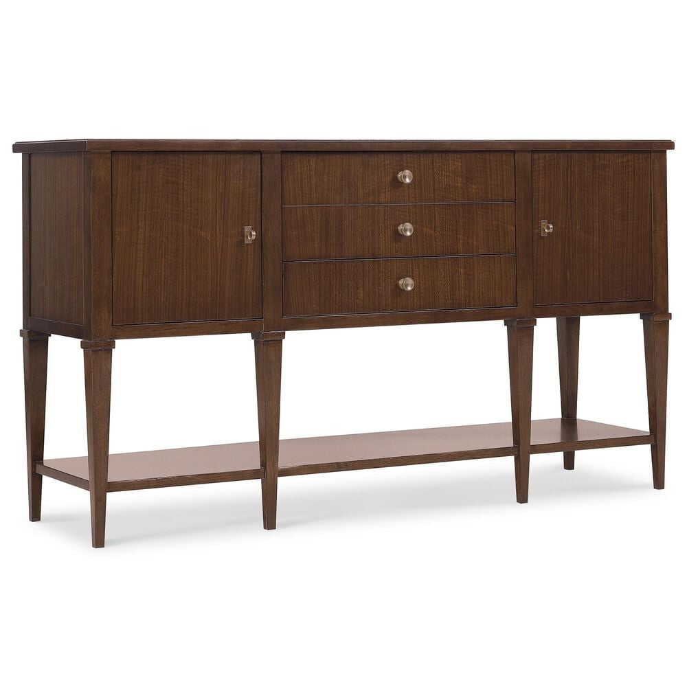 Hooker Furniture Archives 3-Drawer Server in Classic Walnut and Castle Grey, , large