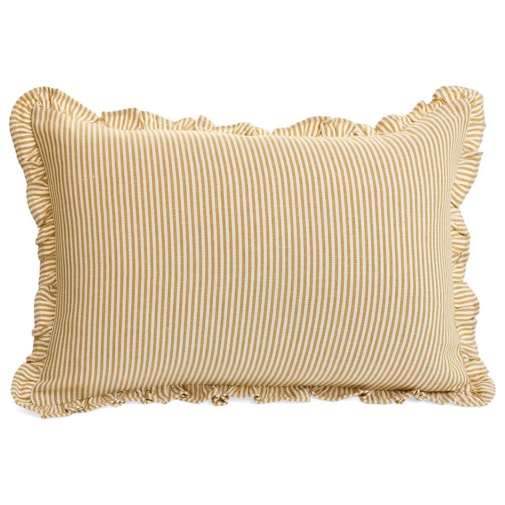 16" x 24" Striped Lumbar Throw Pillow in Honey, , large