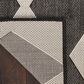 Nourison Positano Geometric Black 8" x 10" Indoor/Outdoor Area Rug, , large