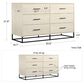 DHP Kelly 6 Drawer Dresser in Bay Oak, , large