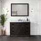 Lexora Home Marsyas 48" Single Bathroom Vanity in Brown with White Quartz Top and Rectangular Sink, , large