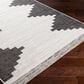 Surya Eagean EAG-2356 Black, Off-White and Charcoal 5"3" x 7"7" Indoor/Outdoor Area Rug, , large