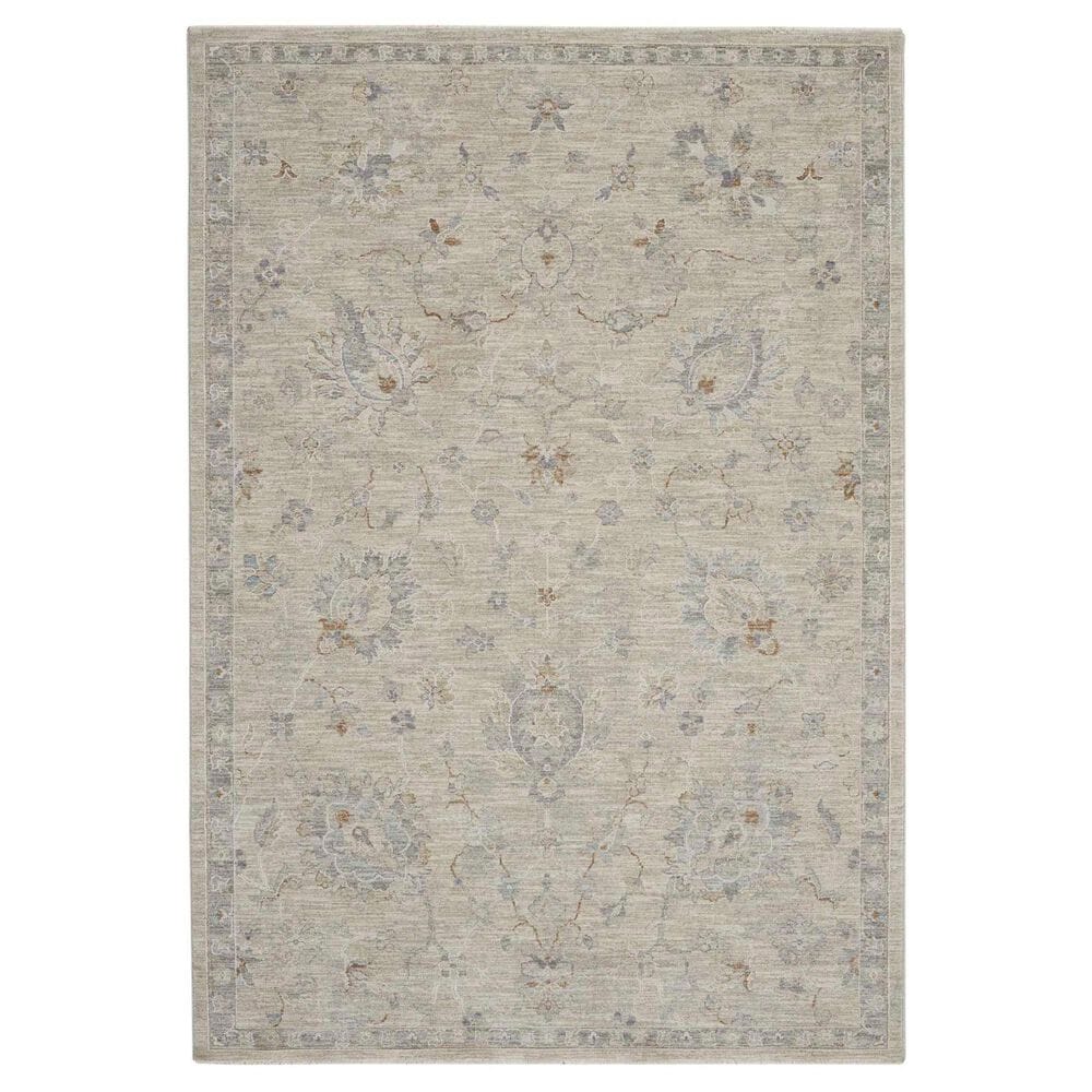 Nourison Infinite 5"3" x 7"8" Light Grey Area Rug, , large