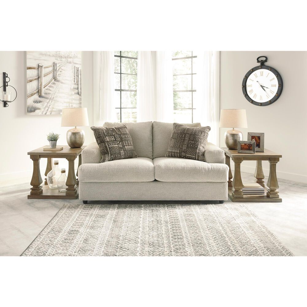 Ashley Soletren Stationary Loveseat in Stone, , large