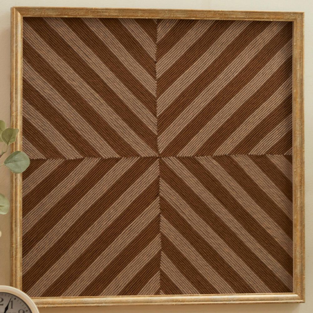 Maple and Jade 24&quot; x 24&quot; Wall Decor in Beige and Golden Brown, , large