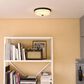Vaxcel Preston 1-Light Flush Mount in Matte Black, , large