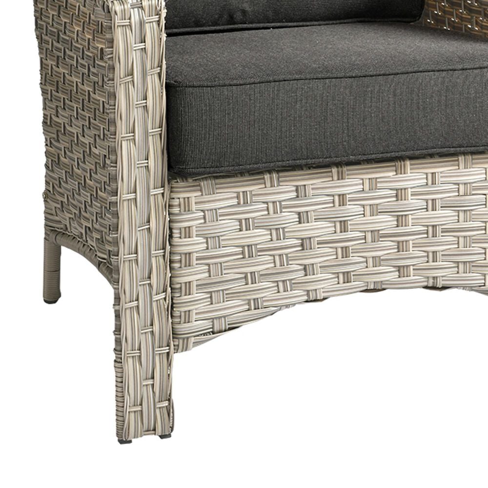 HOMLUX Outdoor Arm Chair in Black (Set of 2), , large