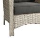 HOMLUX Outdoor Arm Chair in Black (Set of 2), , large