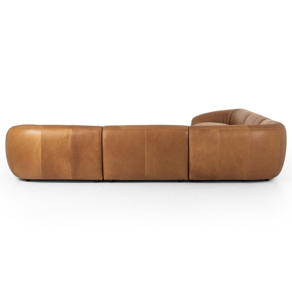 Four Hands Saldana 5PC Sectional-Lorento Cognac, , large