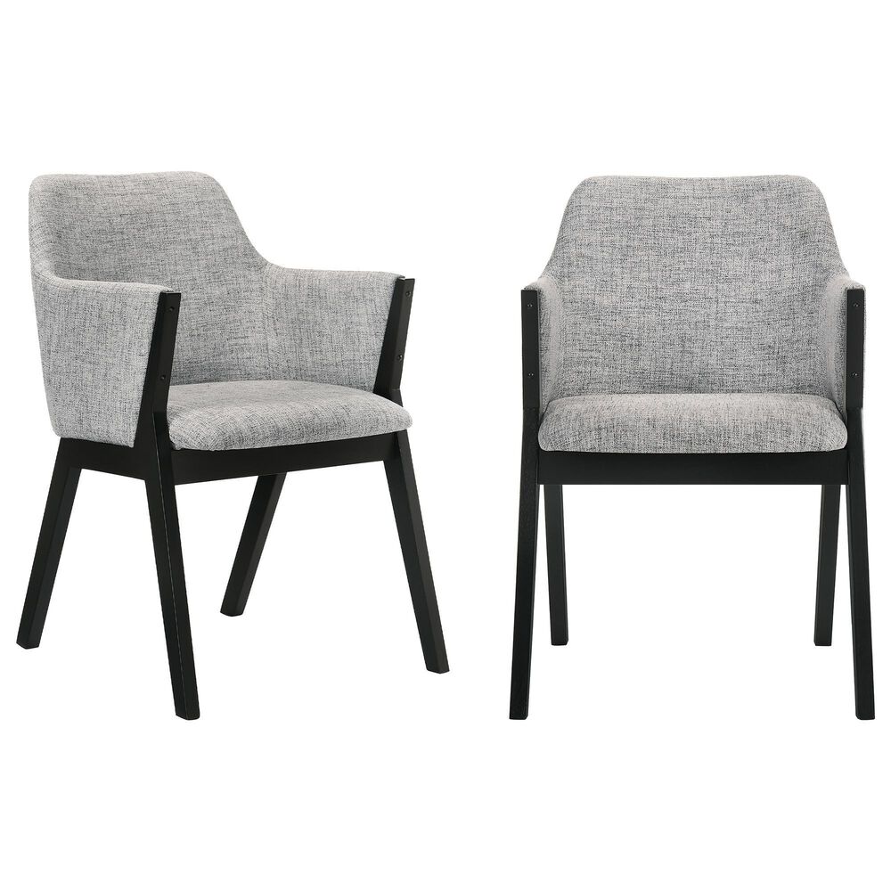 Blue River Renzo Dining Chair in Gray/Black &#40;Set of 2&#41;, , large