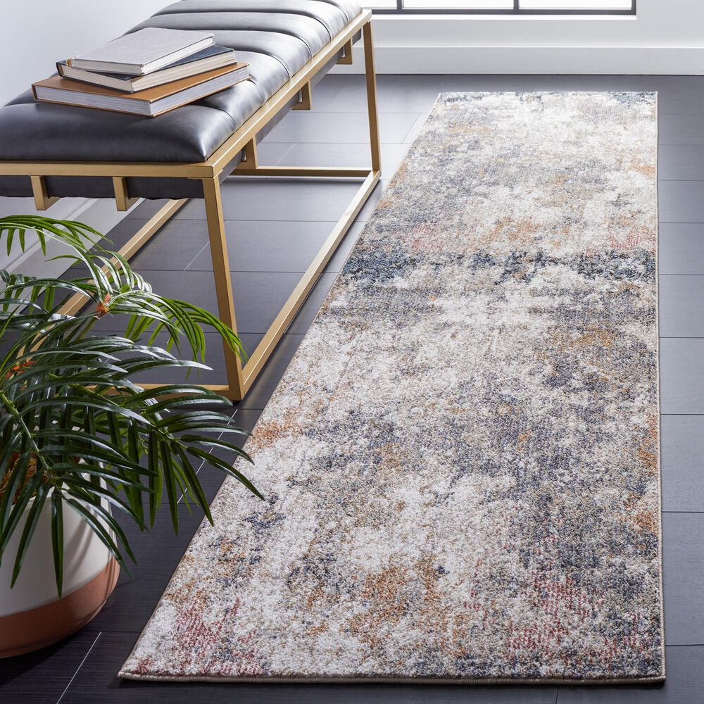 Safavieh Jasmine 2&#39;2&quot; x 9&#39; Grey and Taupe Runner, , large