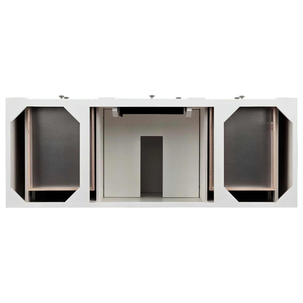 James Martin Bristol 60" Single Bathroom Vanity Cabinet in Bright White, , large