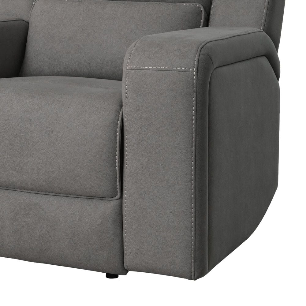 Abbyson Margaret Manual Recliner in Charcoal, , large