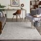 Nourison Infinite 5"3" x 7"8" Light Grey Area Rug, , large