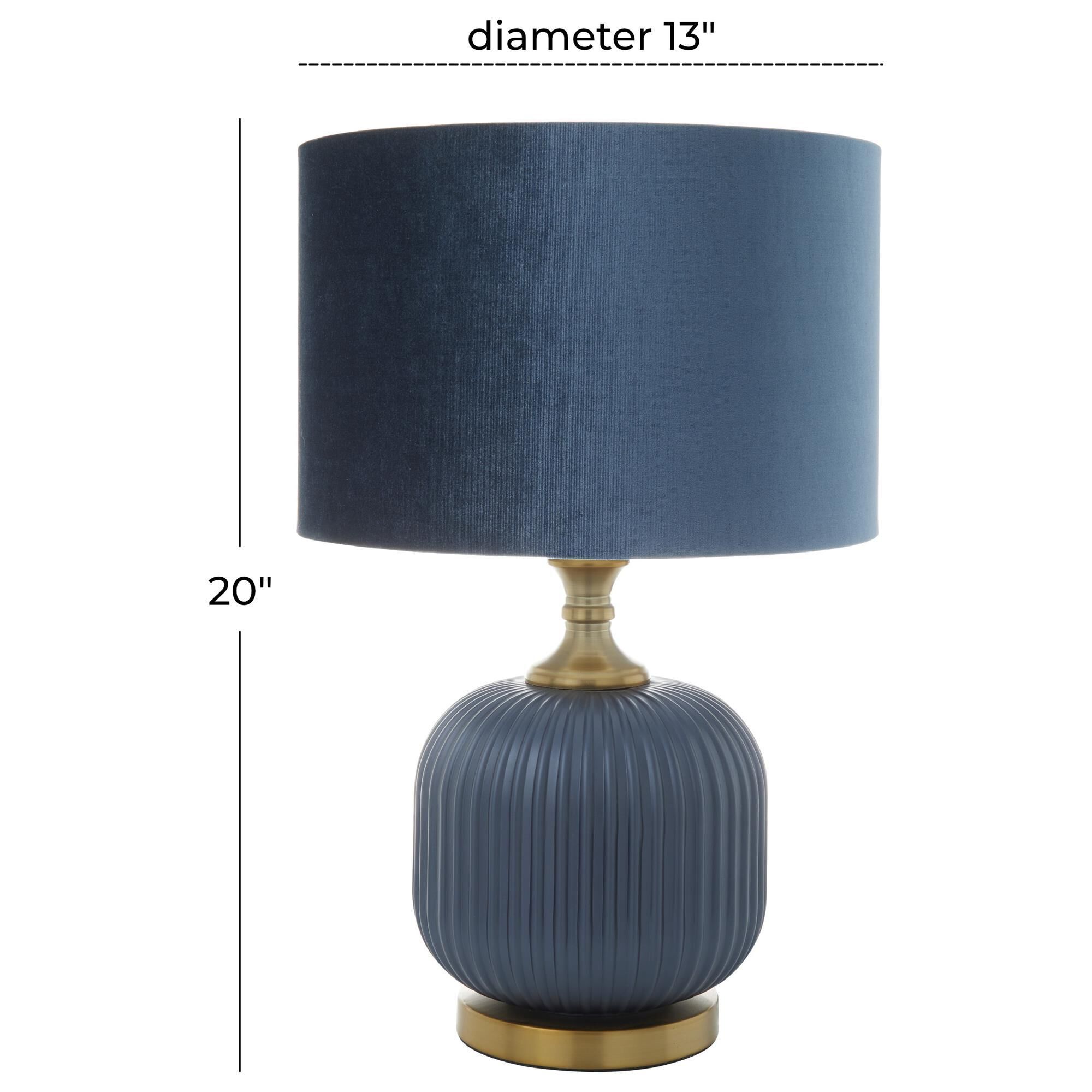 Blue gold table lamp new arrivals