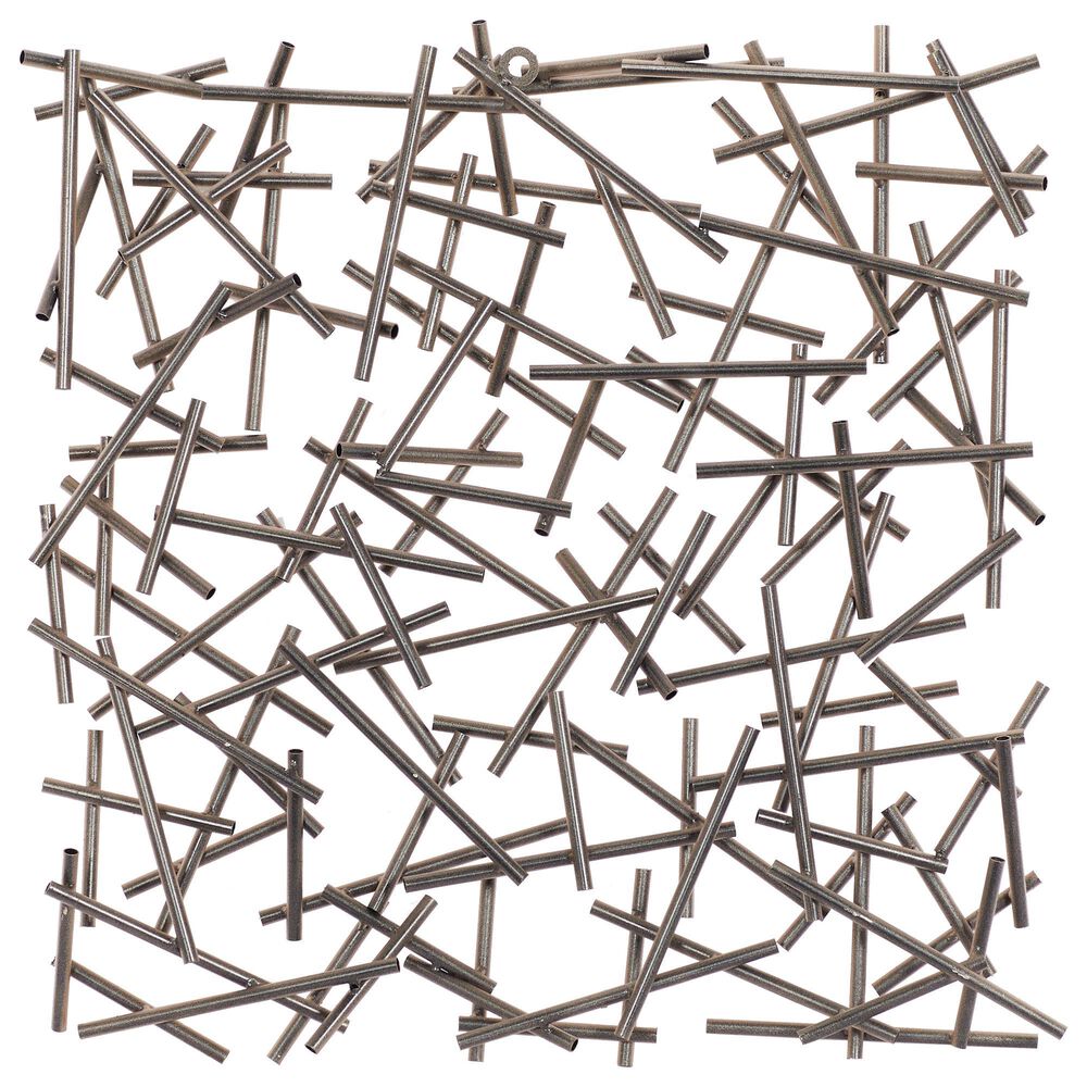 Maple and Jade 20&quot; x 20&quot; Wall Decor in Silver, , large