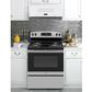 GE Profile 1.2 Cu. Ft. Over-the-Range Low Profile Sensor Microwave Oven in White, , large