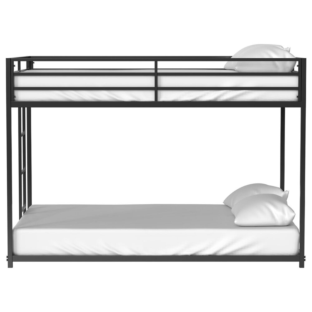 Hearth and Haven Adam Full over Full Bunk Bed in Black, , large