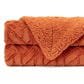 50" x 65" Cloud Faux Fur Throw Blanket in Orange, , large