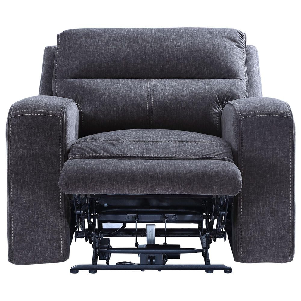 Steve Silver Lovell Power Recliner in Charcoal, , large