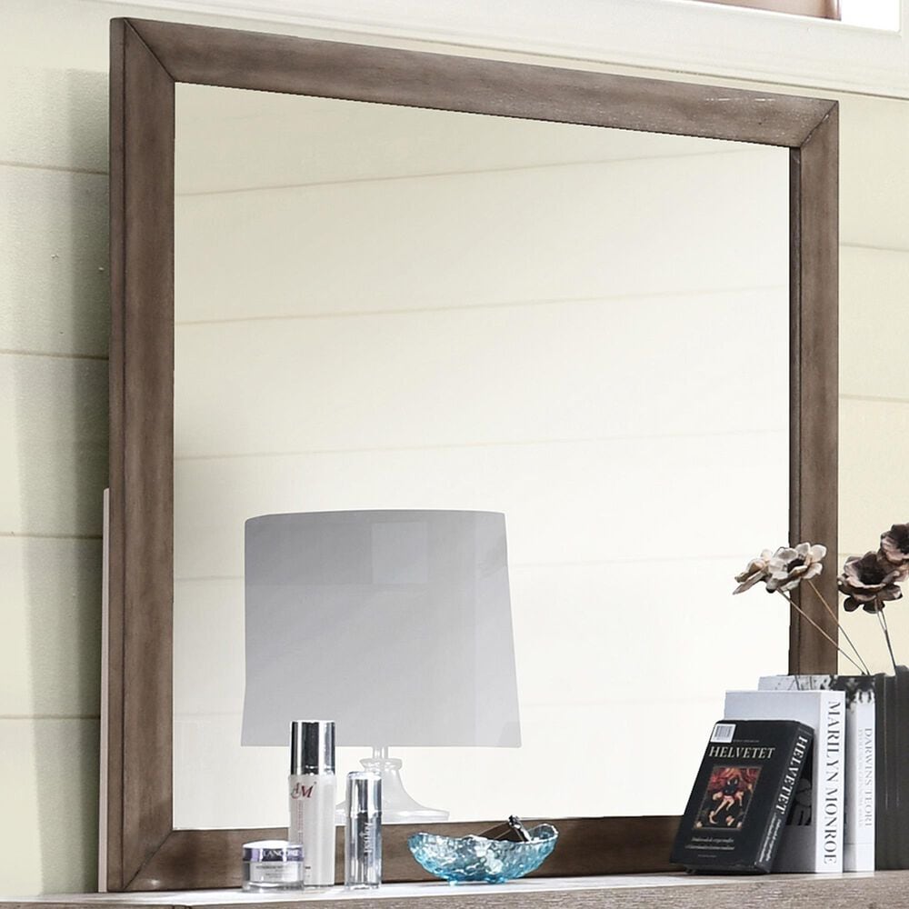 New Heritage Design Harrisburg Dresser Mirror in Walnut Brown, , large