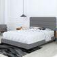 Accent Sicily Queen Upholstered Platform Bed in Grey, , large