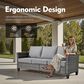 HOMLUX 5-Piece Outdoor Patio Furniture Set in  Dark Gray, , large
