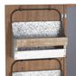 Maple and Jade 23" Magazine Rack Holder in Brown, White and Grey, , large