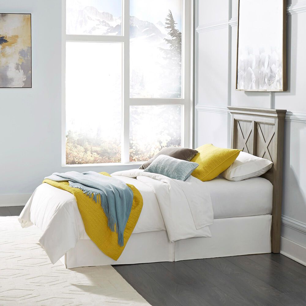 Homestyles Mountain Lodge Twin Headboard in Gray, , large
