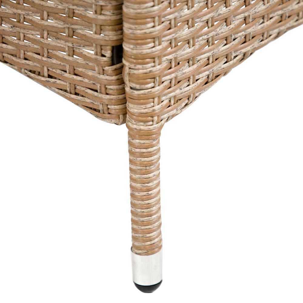 Furniture of America Nair 16&quot; Square Patio End Table in Natural, , large