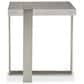 Bernhardt Tempo Side Table in Larza and Satin Nickel, , large