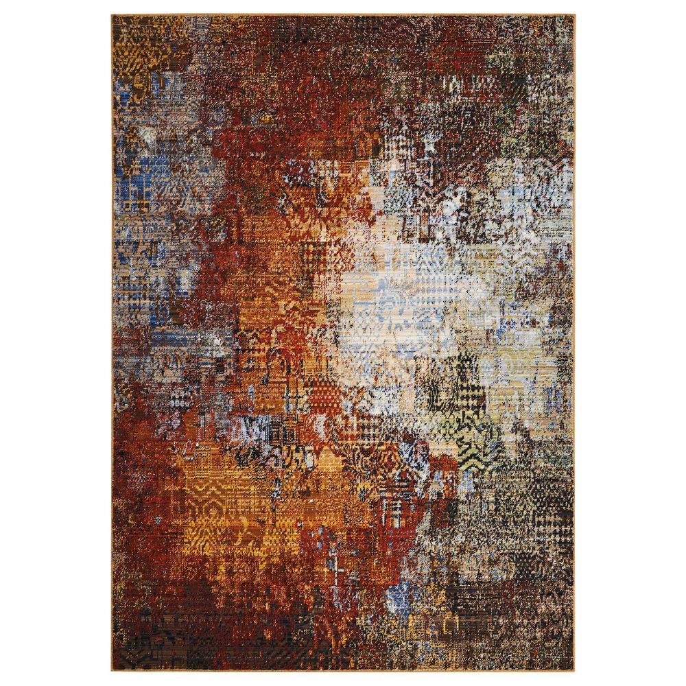 Nourison Chroma CRM03 5"6" x 8" Ember Glow Area Rug, , large