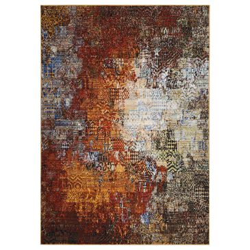 Nourison Chroma CRM03 5"6" x 8" Ember Glow Area Rug, , large