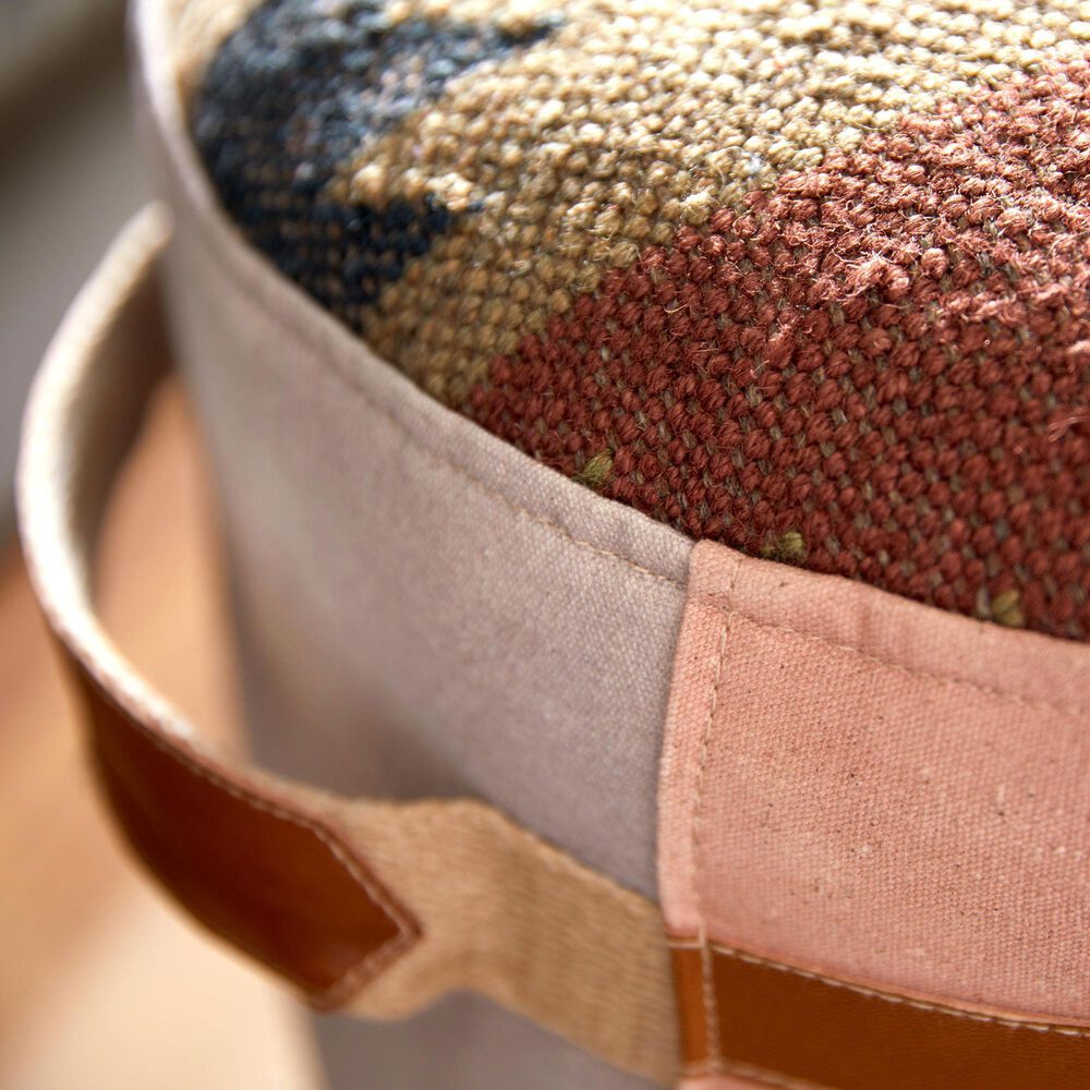 Maple and Jade Bike Stuffed Pouf in Multicolor, , large