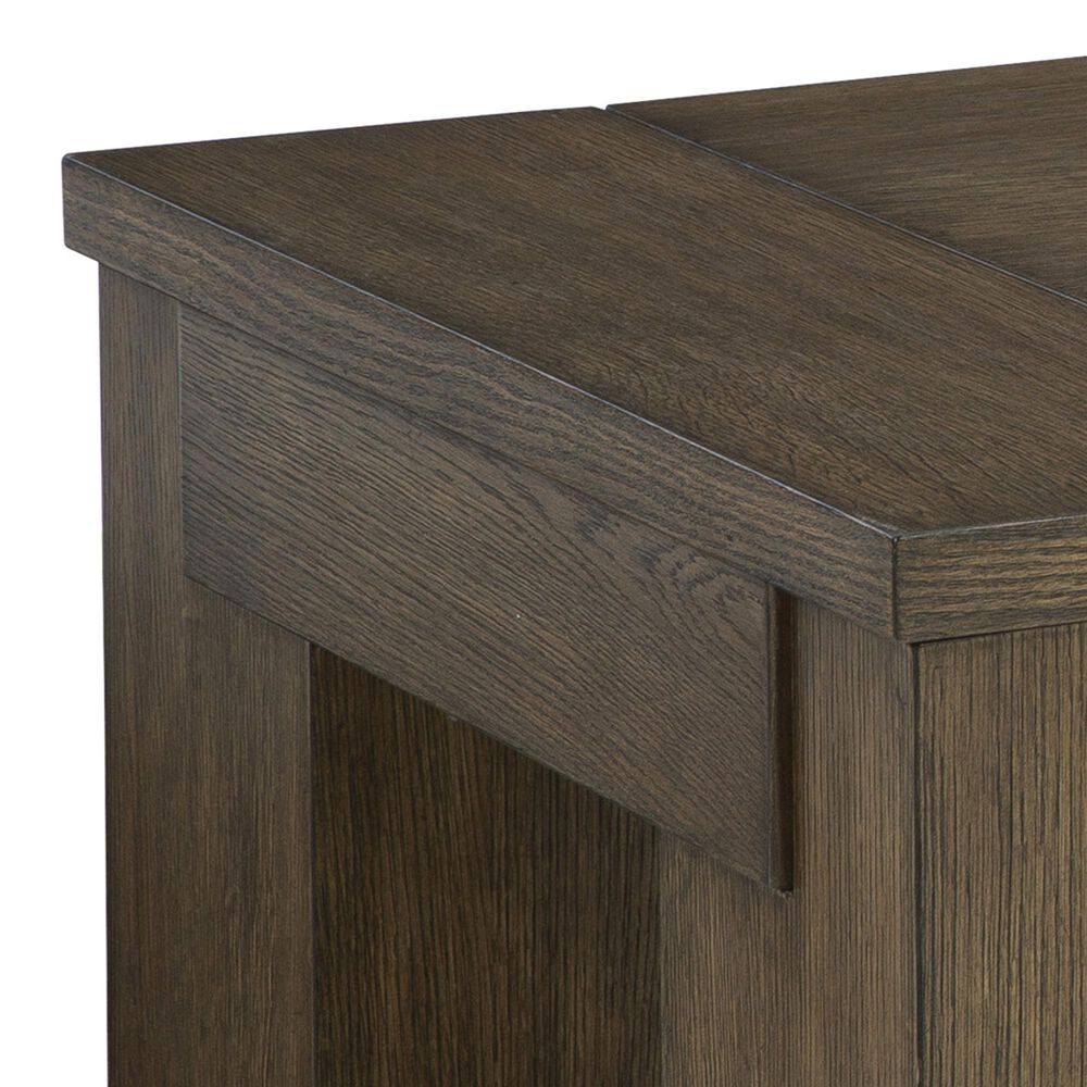 Ashley Rosswain Rectangular Lift-Top Coffee Table in Warm Brown, , large