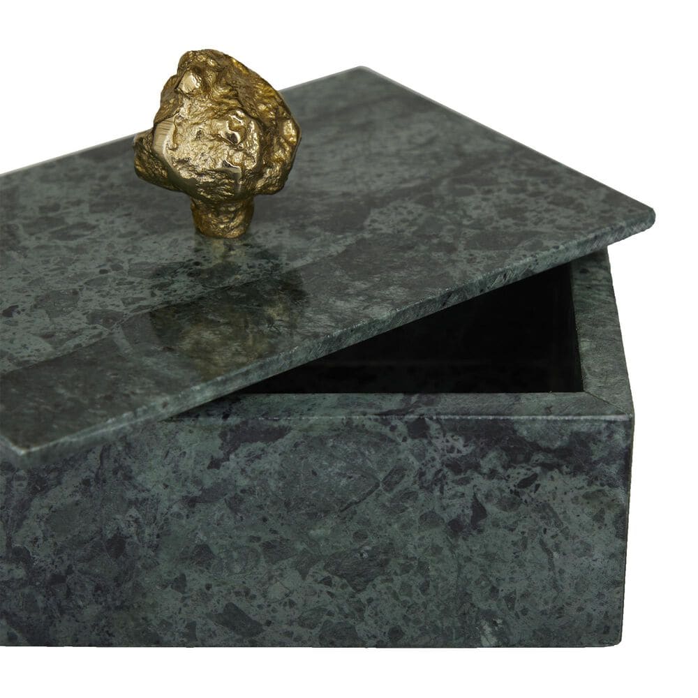 Maple and Jade 3-Piece Decorative Box Set in Vibrant Green, Smoky Gray and Gold, , large