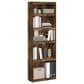 HOMLUX Enhanced Home 5-Tier Shelf Bookcase in Amber Pine, , large