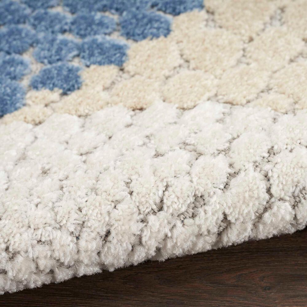 Nourison Aloha ALH29 5&#39;3&quot; x 7&#39;5&quot; Blue and Grey Indoor/Outdoor Area Rug, , large
