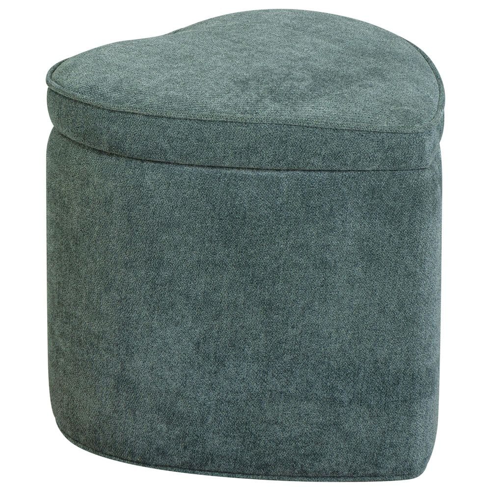 Linden Boulevard Portia Storage Ottoman in Green, , large