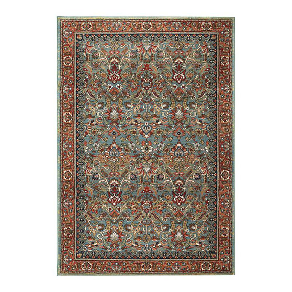 Karastan Spice Market Tigris 90662 3"5" x 5"5" Aquamarine Area Rug, , large