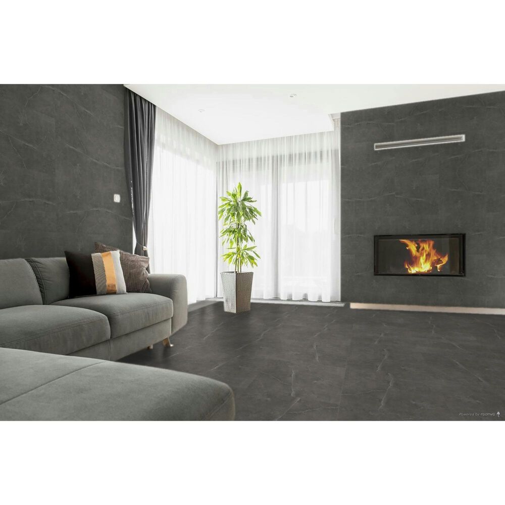 Emser Sterlina II Asphalt 24&quot; x 24&quot; Matte Porcelain Tile, , large