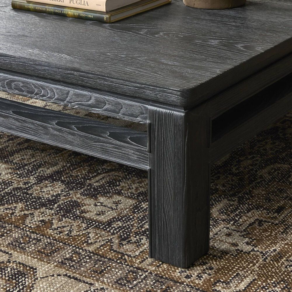 Four Hands Oman Coffee Table in Rustic Black, , large