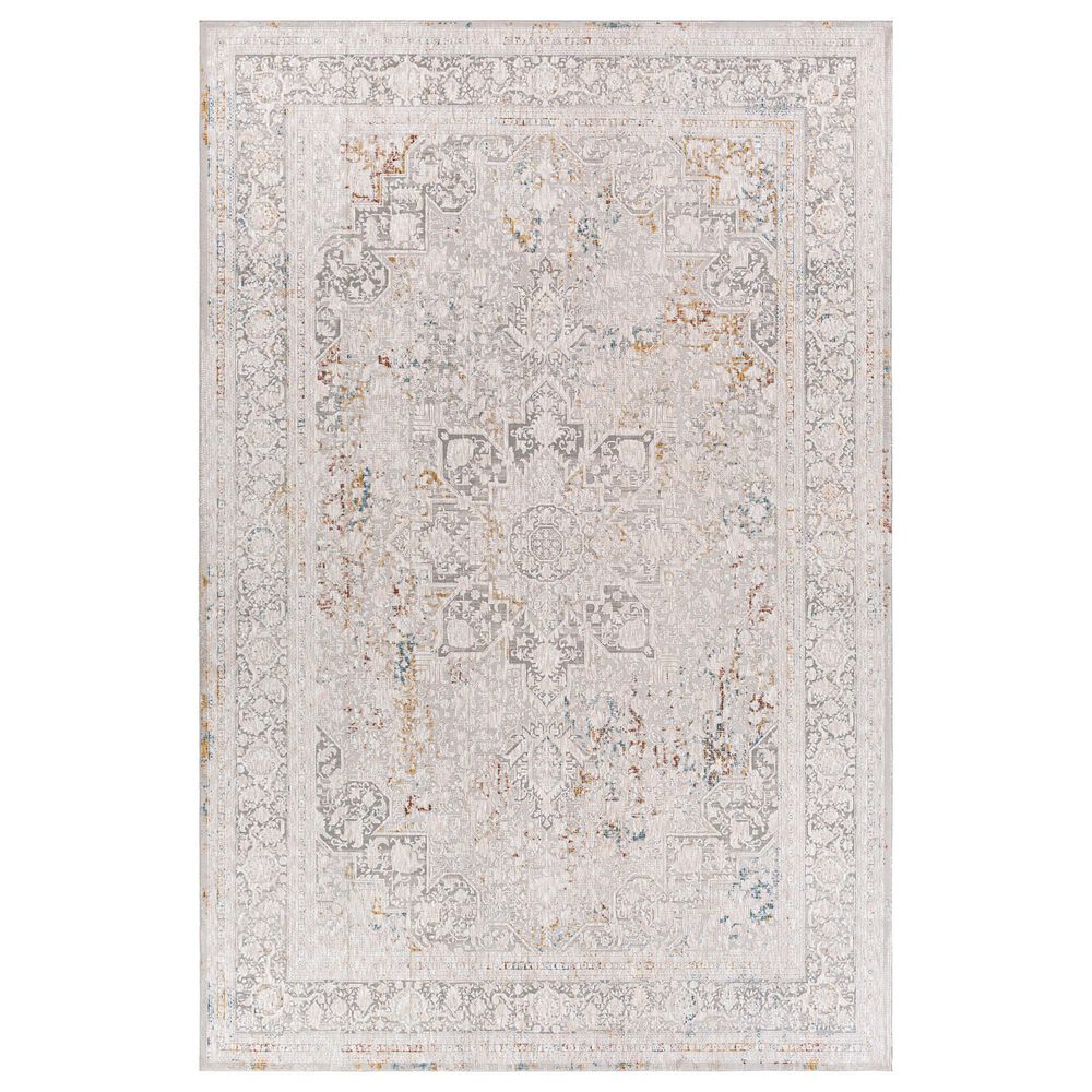 Surya Carmel 10" x 14" Medium Gray and Taupe Area Rug, , large
