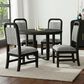 Mayberry Hill Ridgemont Dining Side Chair with Grey Cushion in Black, , large