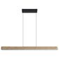 Golden Lighting Silva 1-Light Pendant in Black and Driftwood, , large