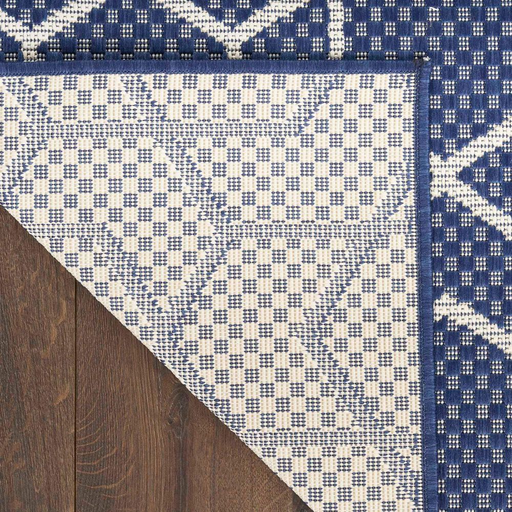 Nourison Horizon HOZ01 Navy 5&#39; x 7&#39; Indoor/Outdoor Area Rug, , large