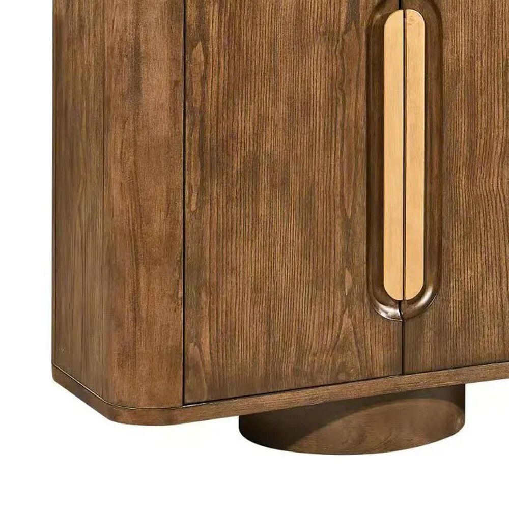 Slatehouse Adler 6-Door Sideboard in Stained Brown, , large